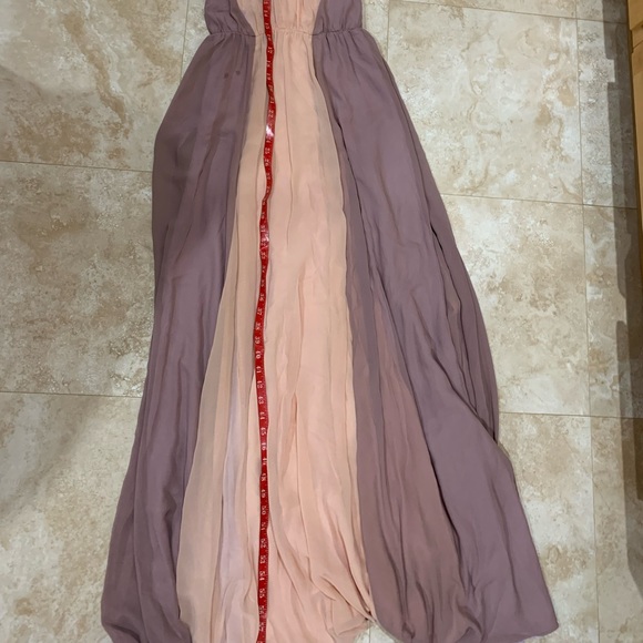 Blush & Lavendar Breathtaking Detailed Maxi Dress - Picture 12 of 13